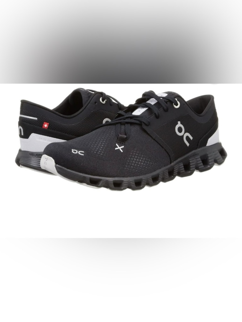 On Running Men's Cloudswift Running Shoes — Black with White Accents
